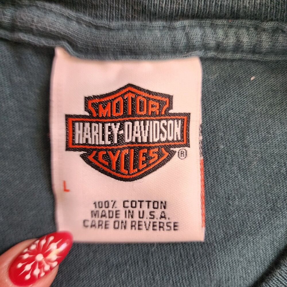 Harley Davidson David Allan Coe 2007 Bike Week Double Sided Tee USA L - Picture 6 of 7
